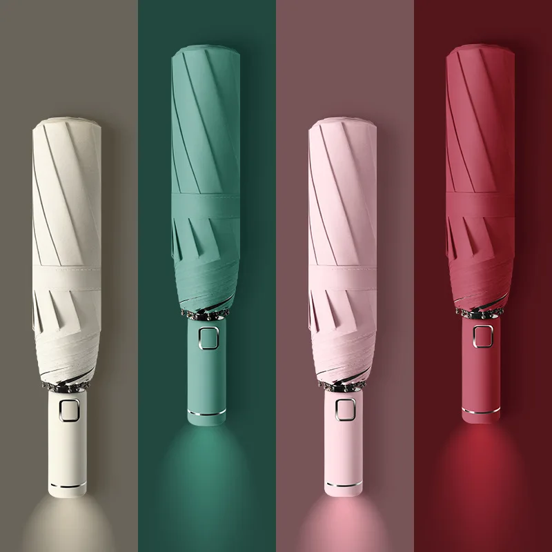 LED Light Automatic Umbrella Rain Women Men UV Protection Parasol Umbrella 10 Ribs Windproof Travel Portable Paraguas For Night
LED Light Automatic Umbrella Rain Women Men UV Protection Parasol Umbrella 10 Ribs Windproof Travel Portable Paraguas For Night