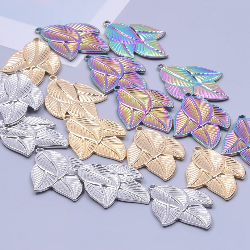 10pcs/lot Stainless Steel Leaf Charms Gold/Silver Color Pendant Handmade diy Jewelry Making Necklace Finding Craft Supplies
10pcs/lot Stainless Steel Leaf Charms Gold/Silver Color Pendant Handmade diy Jewelry Making Necklace Finding Craft Supplies