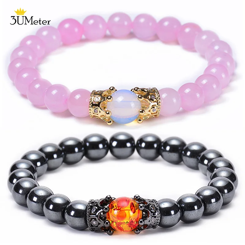 3UMete Natural Stone Beaded Bracelets Vintage Tiger Eyes Bracelet Handmade Elastic Crystal Yoga Crown Jewelry Gift Man and Woman
3UMete Natural Stone Beaded Bracelets Vintage Tiger Eyes Bracelet Handmade Elastic Crystal Yoga Crown Jewelry Gift Man and Woman