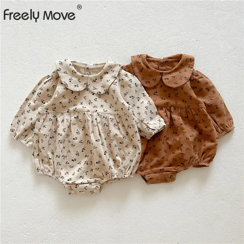 Freely Move Newborn Baby Girl Corduroy Romper Floral Printed Peter Pan Collar Bottom Snap Long Sleeve Jumpsuit Autumn Clothes
Freely Move Newborn Baby Girl Corduroy Romper Floral Printed Peter Pan Collar Bottom Snap Long Sleeve Jumpsuit Autumn Clothes