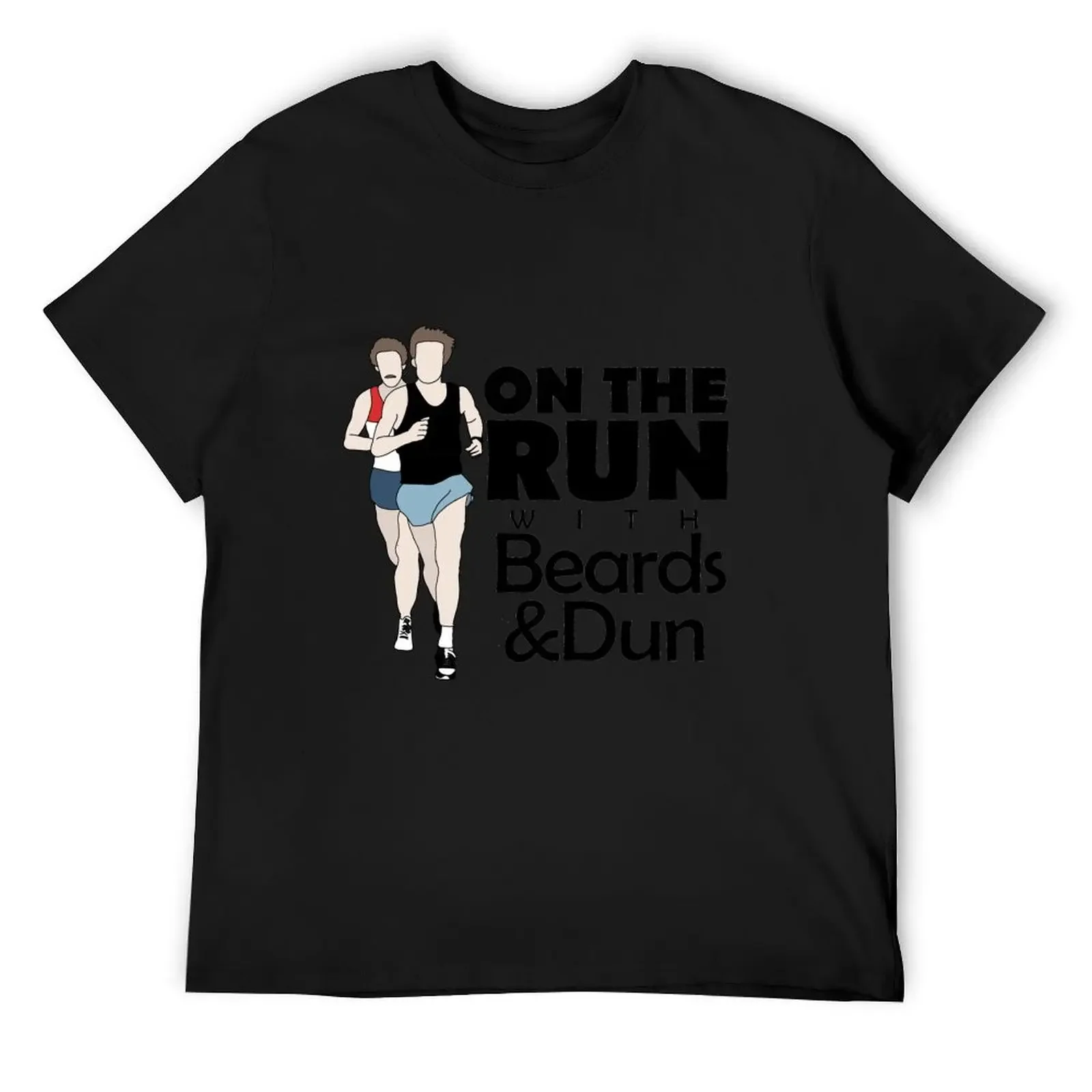 Футболка с логотипом On The Run With Beards And Dun эстетичная одежда в стиле аниме