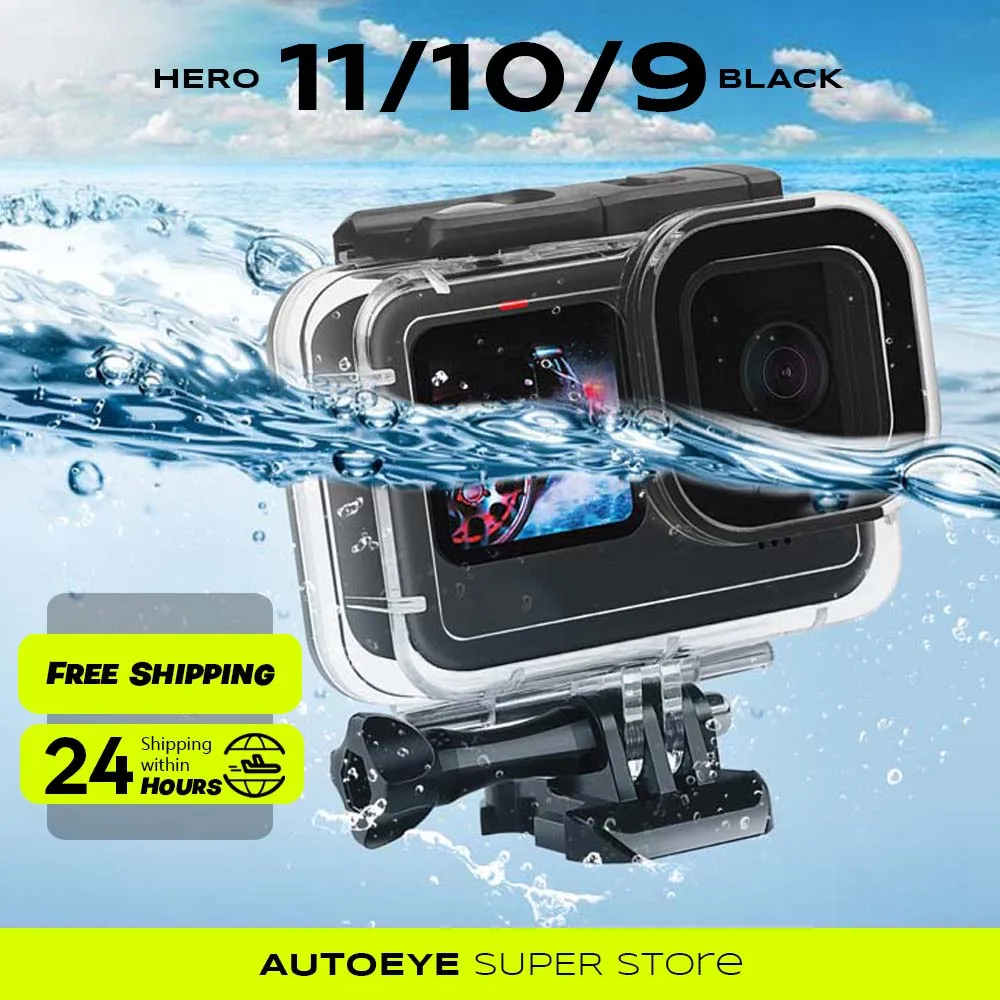 60M Waterproof Case for GoPro Hero11 10 9 Black Protective Diving Underwater Housing Shell Cover Red Purple Color Filter Go Pro
60M Waterproof Case for GoPro Hero11 10 9 Black Protective Diving Underwater Housing Shell Cover Red Purple Color Filter Go Pro