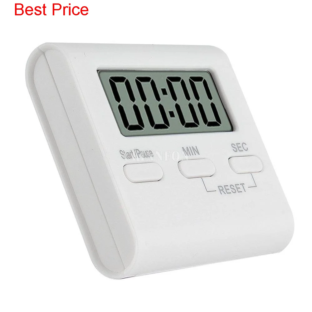 50Pcs/Lot White Back Stand Gadgets Tools Count-Down Up Clock LCD Cooking Timer Kitchen Timer Alarm Clock Reminder
50Pcs/Lot White Back Stand Gadgets Tools Count-Down Up Clock LCD Cooking Timer Kitchen Timer Alarm Clock Reminder