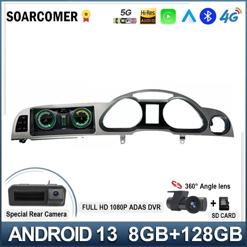 

RHD 8.8 Inch QLED Screen Car Multimedia Auto Carplay Monitors Radio Android 12 For Audi A6 A6L C6 2005 - 2012 Audio Video Player
