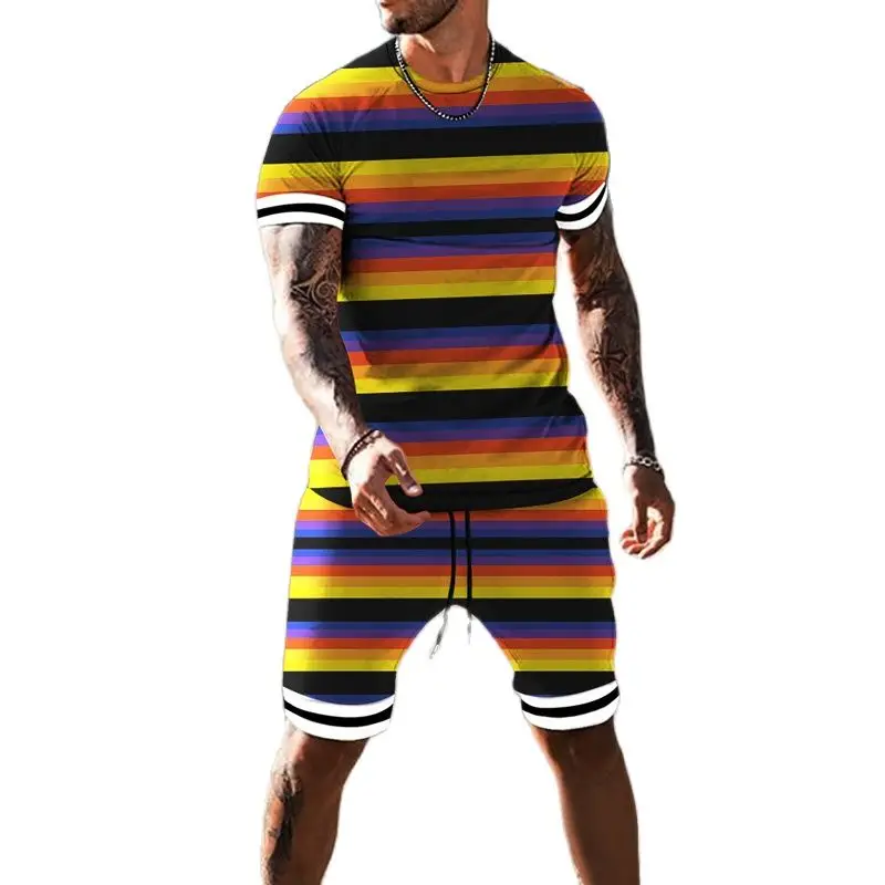 2023 Men Summer T-Shirt Beach Shorts 2 Piece Set 3D Print Design Style Fashion Clothing Casual O-Neck Short Sleeve Oversized Set
2023 Men Summer T-Shirt Beach Shorts 2 Piece Set 3D Print Design Style Fashion Clothing Casual O-Neck Short Sleeve Oversized Set