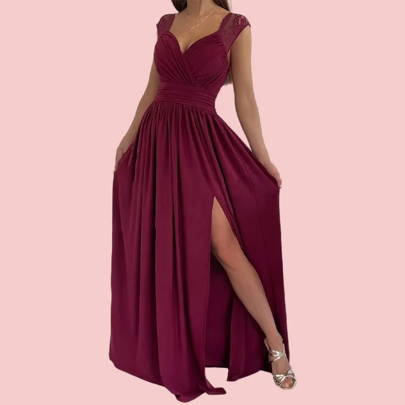 Elegant Party Dresses for Women 2023 Corset Sexy Tunic Draped V Neck Backless Lace Slit Dress Slim Fit Luxurious Prom Bandage
Elegant Party Dresses for Women 2023 Corset Sexy Tunic Draped V Neck Backless Lace Slit Dress Slim Fit Luxurious Prom Bandage