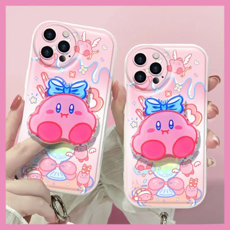 Kirby Kawaii Apple 14Pro Mobile Phone Case with Bracket Hanging Ring 12/11Pro Fall-Resistant 13Max Cute Cartoon Protective Case
Kirby Kawaii Apple 14Pro Mobile Phone Case with Bracket Hanging Ring 12/11Pro Fall-Resistant 13Max Cute Cartoon Protective Case