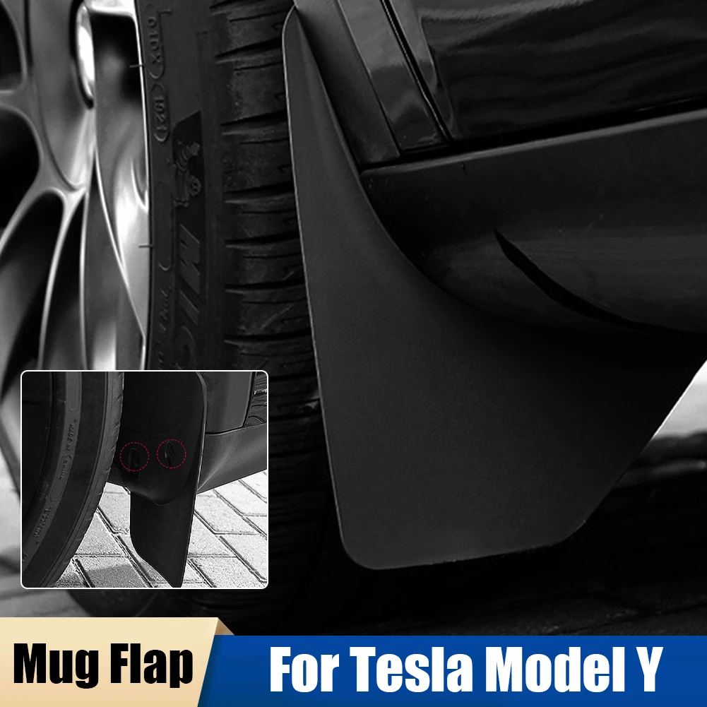 For Tesla Model Y Mud Flaps Splash Guards Front Rear Wheels Mud Protector Splash Panel Against Snow Mud Sand Rock Auto Parts
For Tesla Model Y Mud Flaps Splash Guards Front Rear Wheels Mud Protector Splash Panel Against Snow Mud Sand Rock Auto Parts