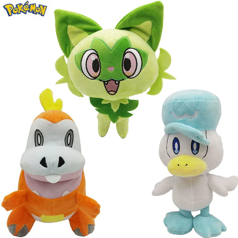 Плюшевые игрушки Pokemon Sprigatito Fuecoco Quaxly, мягкие игрушки, куклы, подарки
Плюшевые игрушки Pokemon Sprigatito Fuecoco Quaxly, мягкие игрушки, куклы, подарки