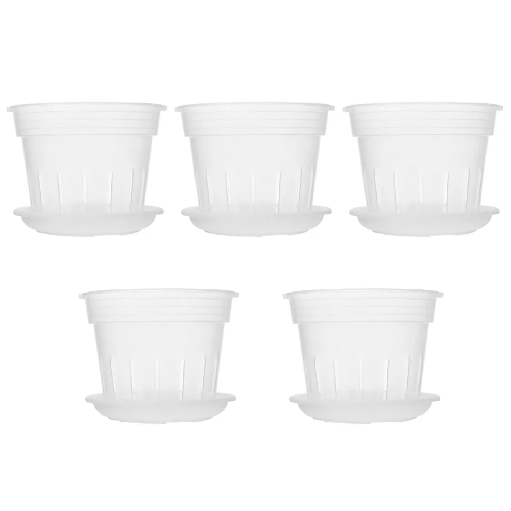 5 Pcs Orchid Pot With Holes & Saucers Root Control Meshpot Pot For Orchid ABS Root Breathable Growth Container Hydroponic Cup
5 Pcs Orchid Pot With Holes & Saucers Root Control Meshpot Pot For Orchid ABS Root Breathable Growth Container Hydroponic Cup