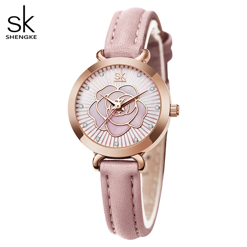 Shengke Women Watch Brand New White Leather Montre Femme Elegant Colorful Flower Dial Watches Japan Movement Quartz Watch
Shengke Women Watch Brand New White Leather Montre Femme Elegant Colorful Flower Dial Watches Japan Movement Quartz Watch