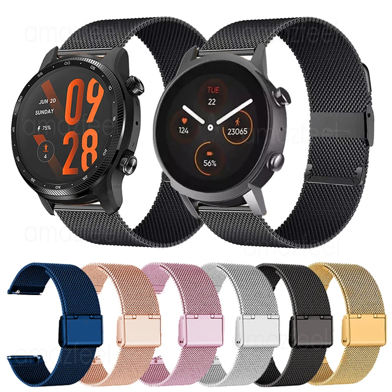 20mm 22mm Metal Strap For TicWatch E3 E2 Smart Watch Accessories Stainless Steel Bracelet For TicWatch Pro 3 Ultra GPS Wristband
20mm 22mm Metal Strap For TicWatch E3 E2 Smart Watch Accessories Stainless Steel Bracelet For TicWatch Pro 3 Ultra GPS Wristband