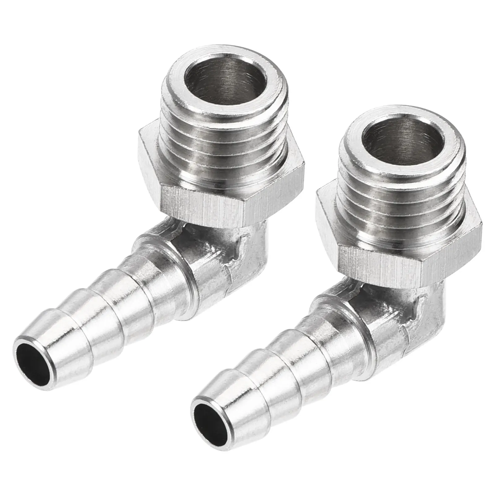 Uxcell Nickel-plated Copper Hose Barb Fitting Elbow 6mm Barbed M12x1.5 Male Thread Right Angle Pipe Connector, Pack of 2
Uxcell Nickel-plated Copper Hose Barb Fitting Elbow 6mm Barbed M12x1.5 Male Thread Right Angle Pipe Connector, Pack of 2