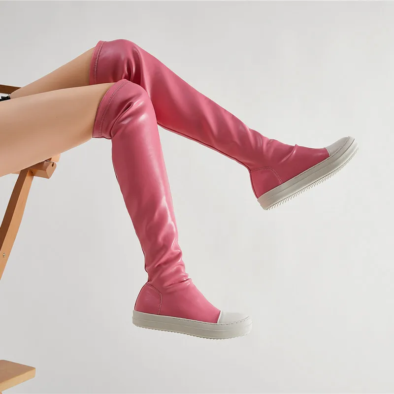 Autumn Over-the-knee Boots Women Simple Comfortable Pink Red Black Green Platform Botas de Mujer en Oferta Envios Gratis
Autumn Over-the-knee Boots Women Simple Comfortable Pink Red Black Green Platform Botas de Mujer en Oferta Envios Gratis