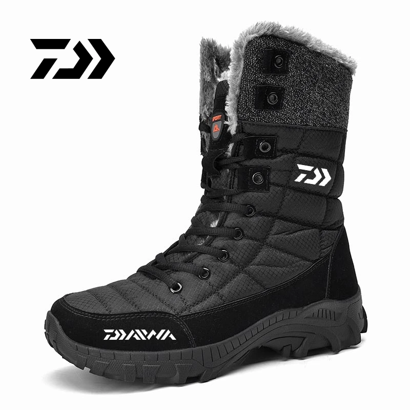 Daiwa Fishing Shoes Winter Men's Warm Plus Fleece Windproof Durable Non-Slip Sneakers Rubber Outdoor Climbing Hiking Snow Boots
Daiwa Fishing Shoes Winter Men's Warm Plus Fleece Windproof Durable Non-Slip Sneakers Rubber Outdoor Climbing Hiking Snow Boots