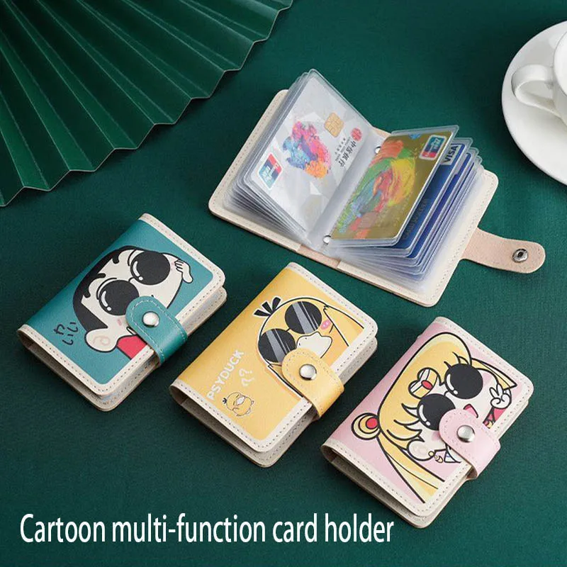 Kawaii Crayon Shin-Chan Sailor Moon Psyduck Cartoon The New Card Storage Card Holder High Capacity Portable Anime Peripherals
Kawaii Crayon Shin-Chan Sailor Moon Psyduck Cartoon The New Card Storage Card Holder High Capacity Portable Anime Peripherals