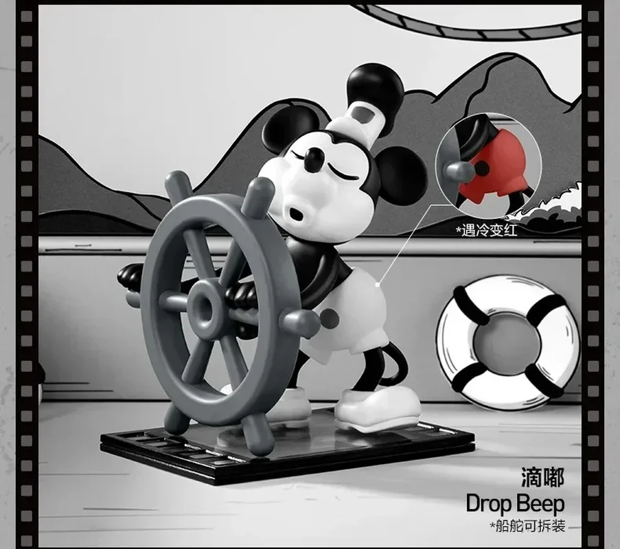 Подлинная серия Disney Mickey Willie Steamboat аниме-фигурка модные игрушки милая модель куклы