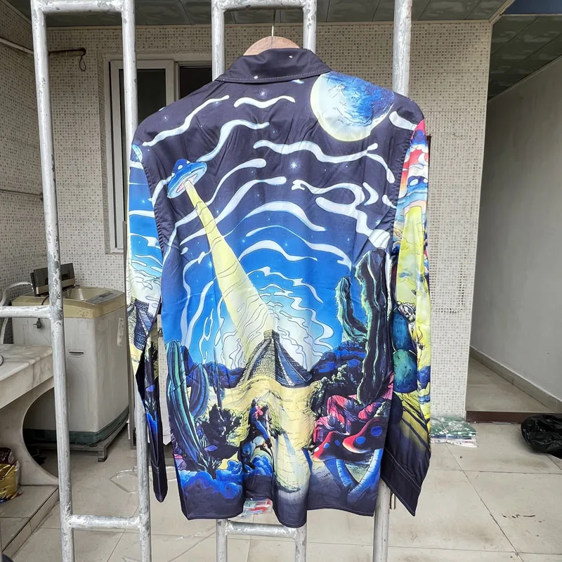 Рубашка женская с длинным рукавом и V-образным вырезом, В гавайском стиле
Рубашка женская с длинным рукавом и V-образным вырезом, В гавайском стиле