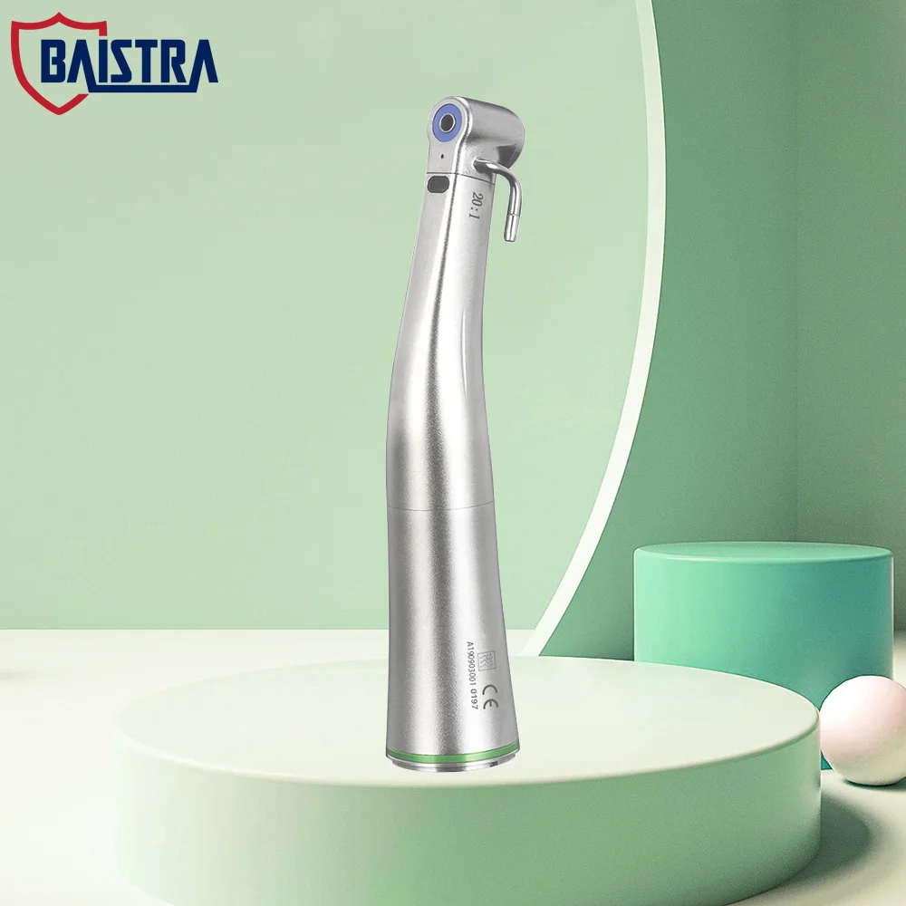 BAISTRA Dental 20:1 Implant Low Speed Contra Angle Handpiece LED Fiber Optic Handpiece Push Button Excellent Cooling Effect
BAISTRA Dental 20:1 Implant Low Speed Contra Angle Handpiece LED Fiber Optic Handpiece Push Button Excellent Cooling Effect