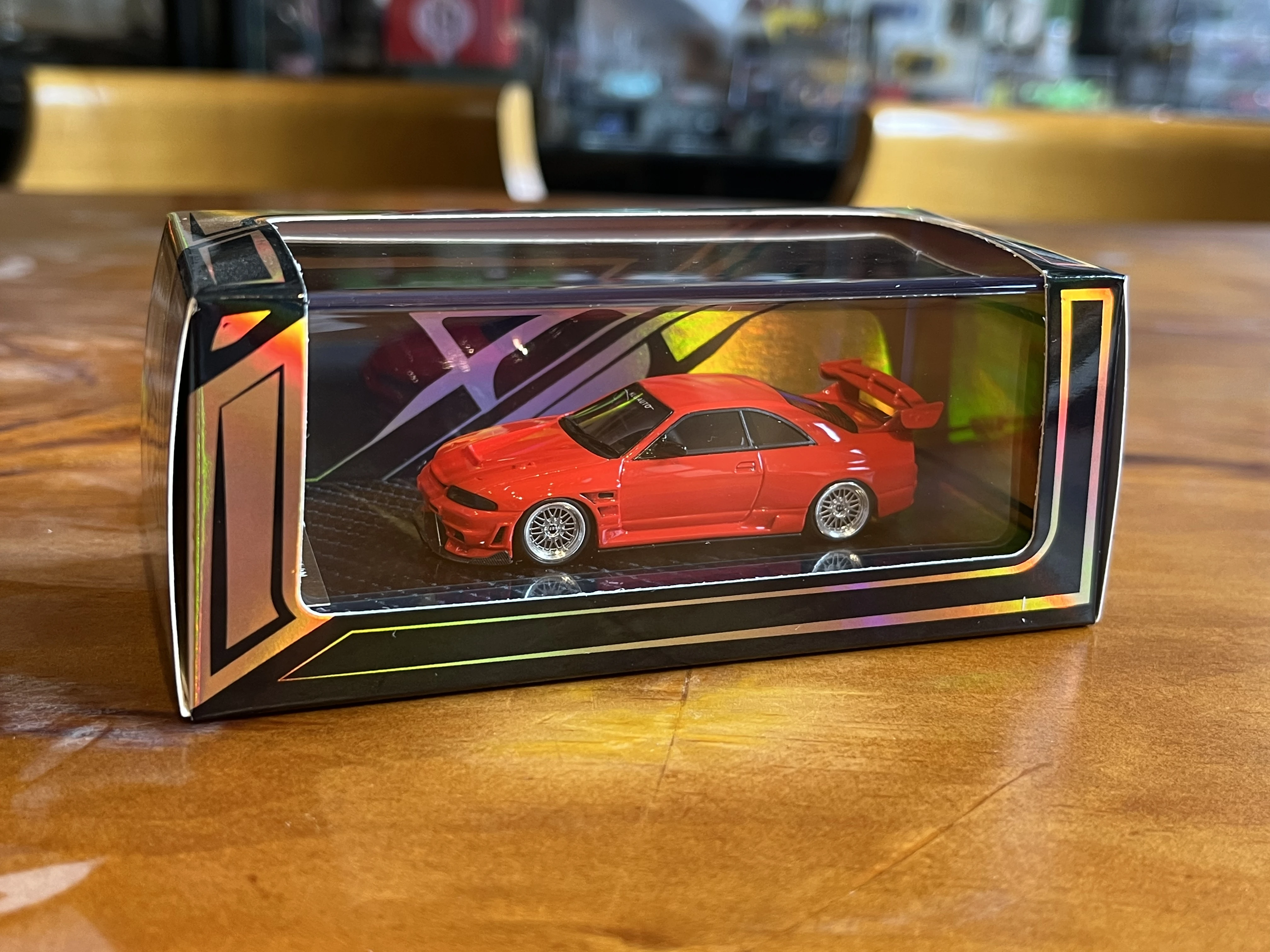 Модель автомобиля 1:64 GTR R33 из красной смолы размером 7 см с погрешность 404, коллекция украшений и подарков на день рождения, склад в апреле 2022 г...
Модель автомобиля 1:64 GTR R33 из красной смолы размером 7 см с погрешность 404, коллекция украшений и подарков на день рождения, склад в апреле 2022 г...