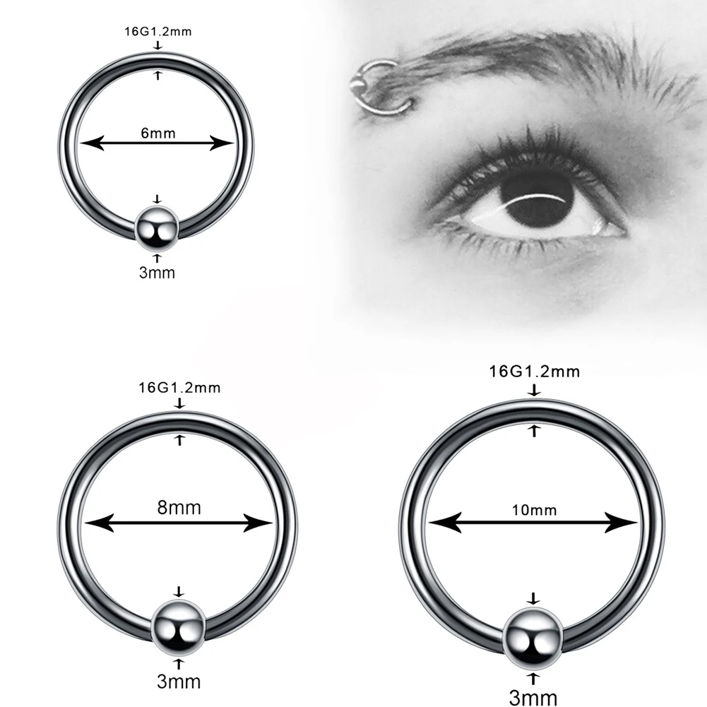 1 Pcs Surgical Stainless Steel Hoop Nose Ring With Ball Nose Rings And Studs Septum Earring Body Piercing Jewelry
1 Pcs Surgical Stainless Steel Hoop Nose Ring With Ball Nose Rings And Studs Septum Earring Body Piercing Jewelry