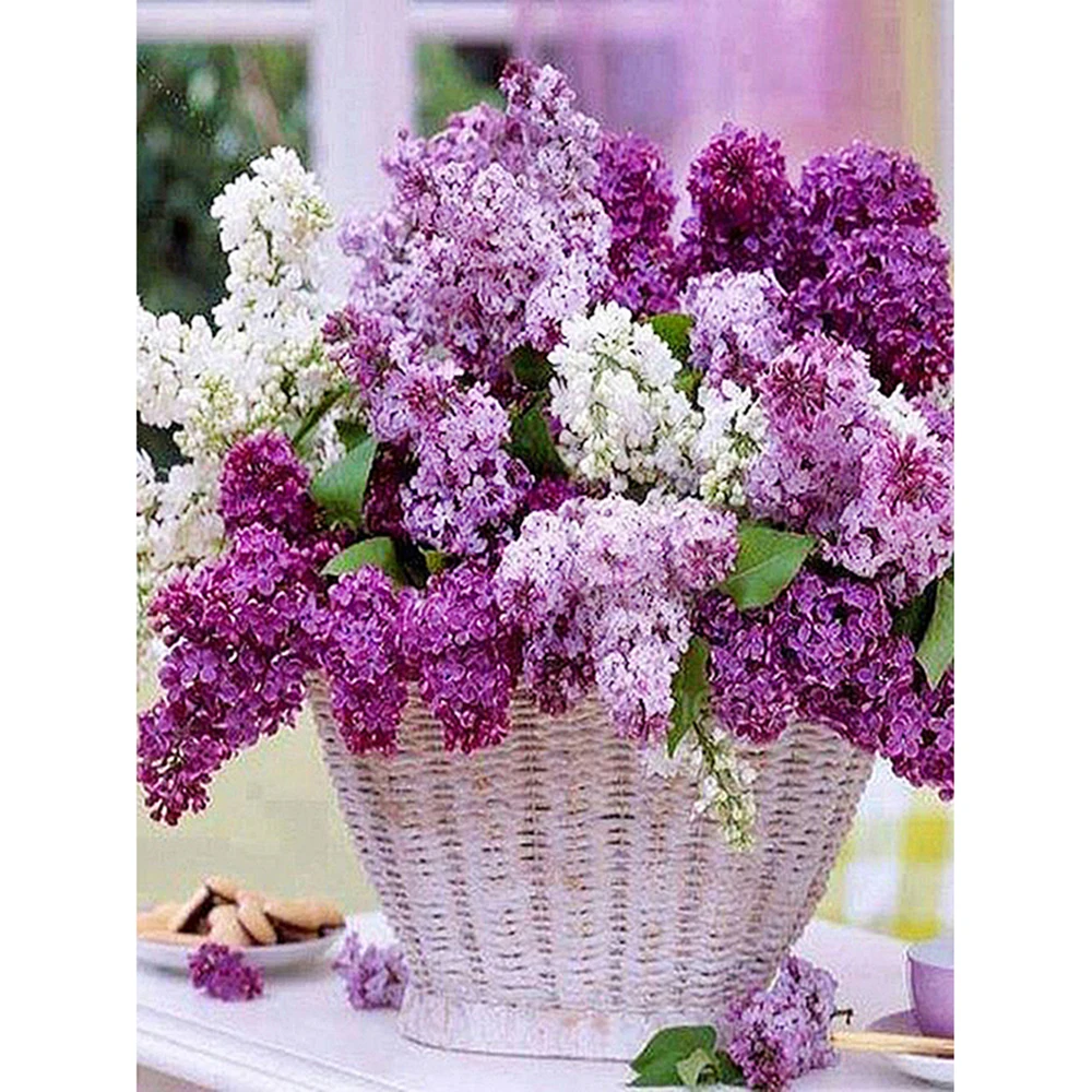 KAMY YI Purple Flower Basket 5d Diamond Cross DIY Mosaic Home Decoration Full Diamond Embroidery Handmade Gift
KAMY YI Purple Flower Basket 5d Diamond Cross DIY Mosaic Home Decoration Full Diamond Embroidery Handmade Gift