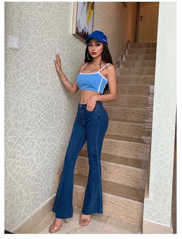 Flare Jeans Pants Women Vintage Denim Ladies Jeans Women High Waist Fashion Stretch Pocket Trousers Plus Size Wide Leg Jeans
Flare Jeans Pants Women Vintage Denim Ladies Jeans Women High Waist Fashion Stretch Pocket Trousers Plus Size Wide Leg Jeans