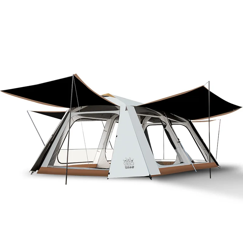 Two Rooms With Foyer Tent Outdoor Camping Thickened Rainproof Luxury Villa Tent 4-6 People Space Wild Sleeping Equipment
Two Rooms With Foyer Tent Outdoor Camping Thickened Rainproof Luxury Villa Tent 4-6 People Space Wild Sleeping Equipment