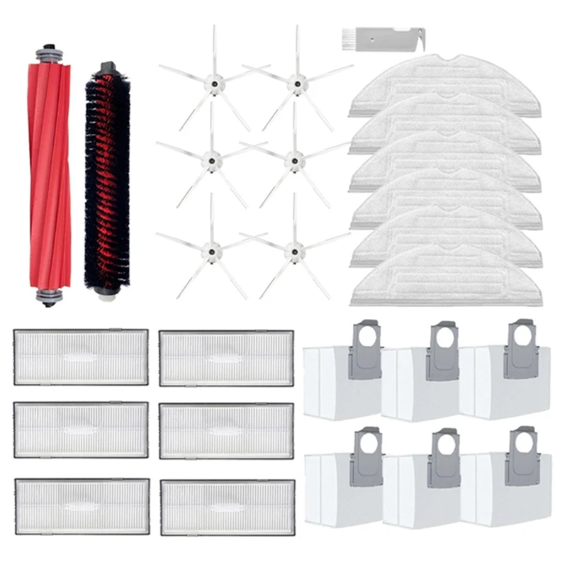 For Roborock S7 Maxv Plus S7 Maxv Ultra G10S Pro Hepa Filter Dust Bag Cleaning Rolling Brush Main Side Brush Mop Cloth Parts
For Roborock S7 Maxv Plus S7 Maxv Ultra G10S Pro Hepa Filter Dust Bag Cleaning Rolling Brush Main Side Brush Mop Cloth Parts