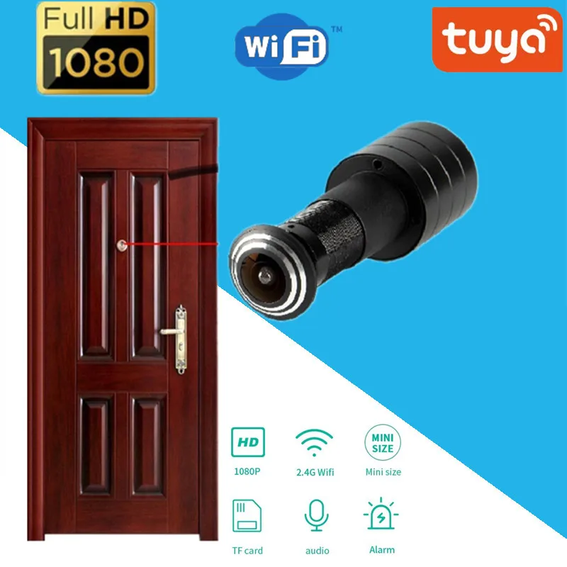 IP-камера Tuya компактная с Wi-Fi и широкоугольным объективом «рыбий глаз», 1080P, 1,66 мм
IP-камера Tuya компактная с Wi-Fi и широкоугольным объективом «рыбий глаз», 1080P, 1,66 мм