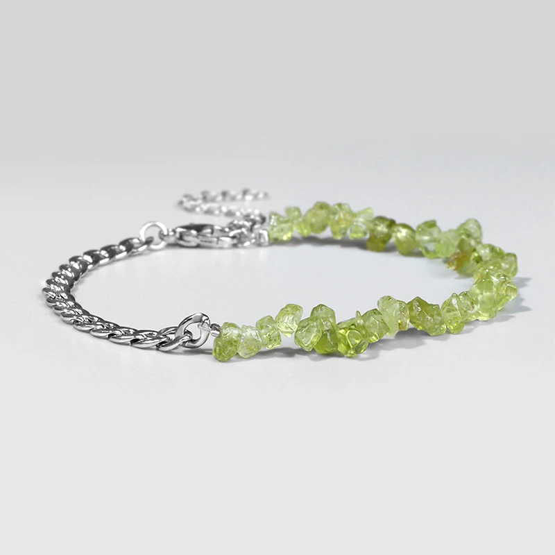 Irregular Natural Stone Bracelet 3-5mm Green Olivine Gravel Beads Bracelets for Women Men Amethysts Crytsal Bracelets Jewelry
Irregular Natural Stone Bracelet 3-5mm Green Olivine Gravel Beads Bracelets for Women Men Amethysts Crytsal Bracelets Jewelry