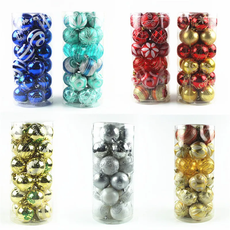 24pcs 6cm Christmas Tree Decorations Toys Ball Bauble Xmas Party Hanging Ball Ornaments Decorations for New Year Xmas Tree
24pcs 6cm Christmas Tree Decorations Toys Ball Bauble Xmas Party Hanging Ball Ornaments Decorations for New Year Xmas Tree
