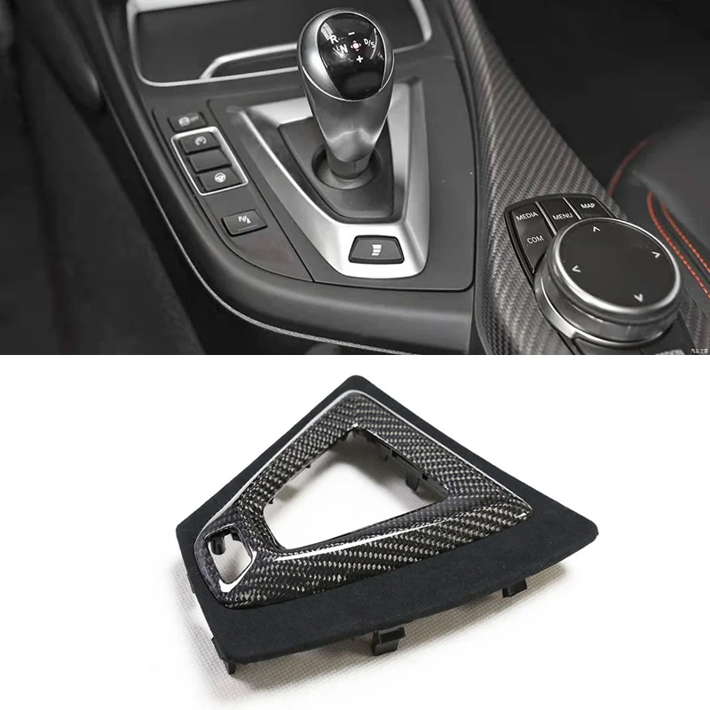 

Car Console Handbrake Gear Shifter Panel Sleeve Trim Cover Carbon Fiber For LHD RHD BMW 3 4 serie M3 M4 F80 F82 F30 F31 F32 F33
