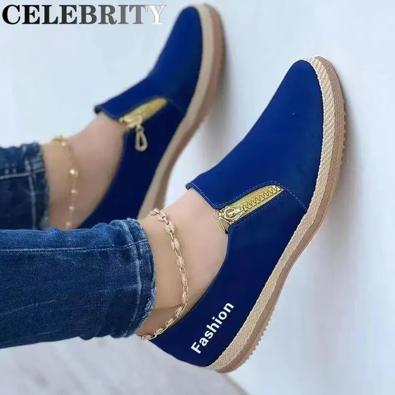 2022 Summer New Round Head Shallow Flat Casual Shoes Women's Large Size Side Zip Loafers
2022 Summer New Round Head Shallow Flat Casual Shoes Women's Large Size Side Zip Loafers