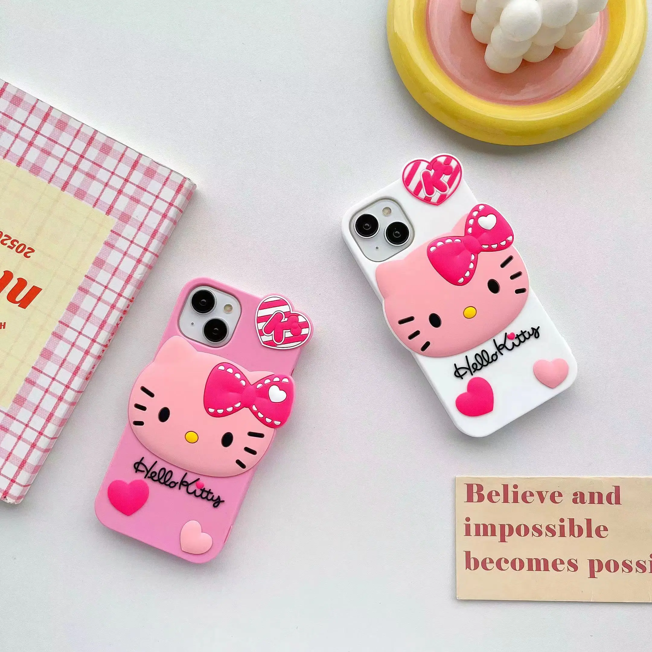 Luxury Sanrio Hello kitty Couple 3D Stereoscopic Phink White Phone Cases For iPhone 14 13 12 11 Pro Max SE 2023 New Back Cover
Luxury Sanrio Hello kitty Couple 3D Stereoscopic Phink White Phone Cases For iPhone 14 13 12 11 Pro Max SE 2023 New Back Cover