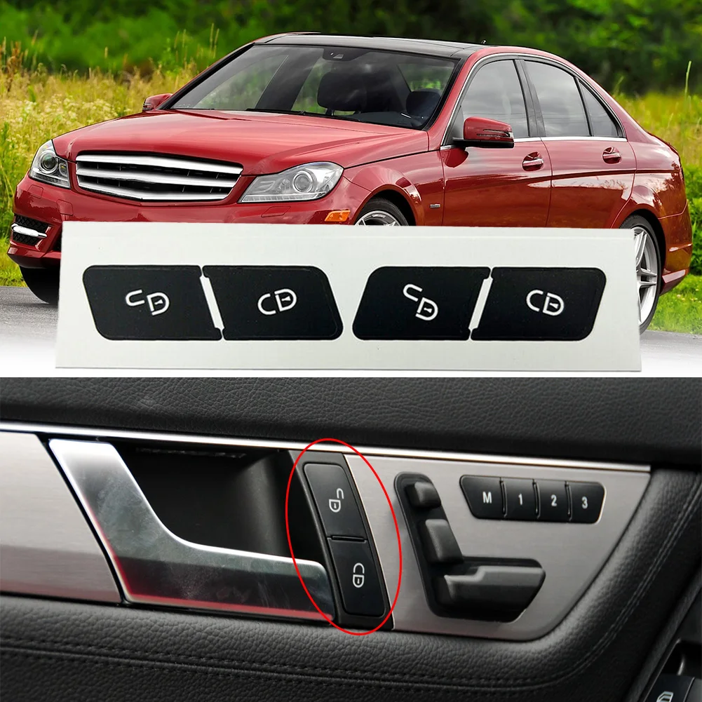 Door Lock Switch Button Repair Stickers For Mercedes-Benz W204 C300 2007-2014 Black Vinyl Decal Automobiles Interior Mouldings
Door Lock Switch Button Repair Stickers For Mercedes-Benz W204 C300 2007-2014 Black Vinyl Decal Automobiles Interior Mouldings