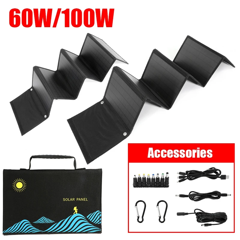 2023 100W Solar Panel Folding Bag USB+d-c Output Solar Charger Portable Foldable Solar Charging Device Outdoor Portable Power
2023 100W Solar Panel Folding Bag USB+d-c Output Solar Charger Portable Foldable Solar Charging Device Outdoor Portable Power