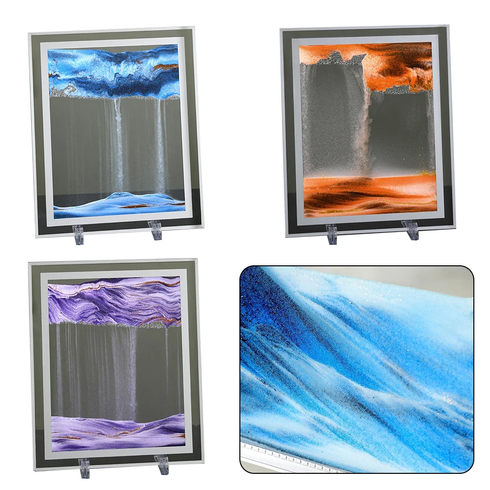 1pc 3D Square Glass Moving Flowing Sand Art Display With Plastic Stands Flowing Sand Painting Home Decoration 25x30cm
1pc 3D Square Glass Moving Flowing Sand Art Display With Plastic Stands Flowing Sand Painting Home Decoration 25x30cm