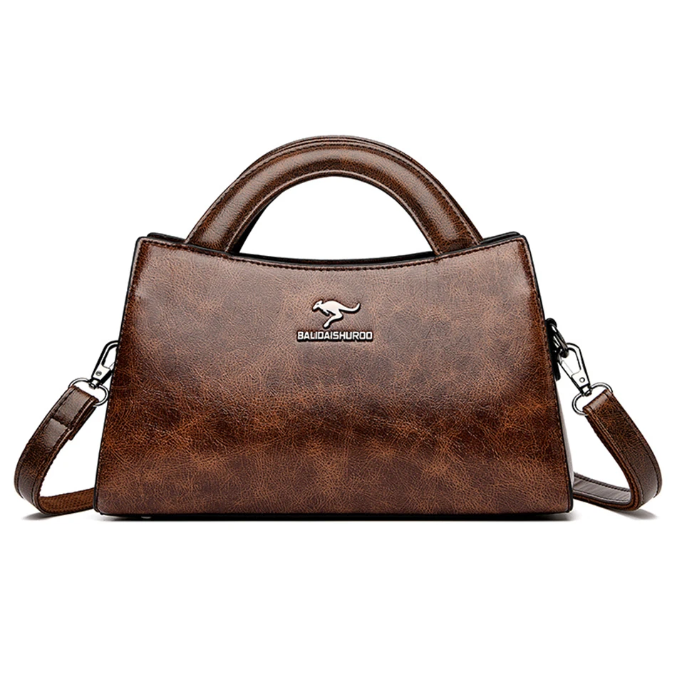 

Женская сумка через плечо из мягкой кожи, роскошная Дамская сумочка в стиле ретро, брендовый дизайнерский тоут