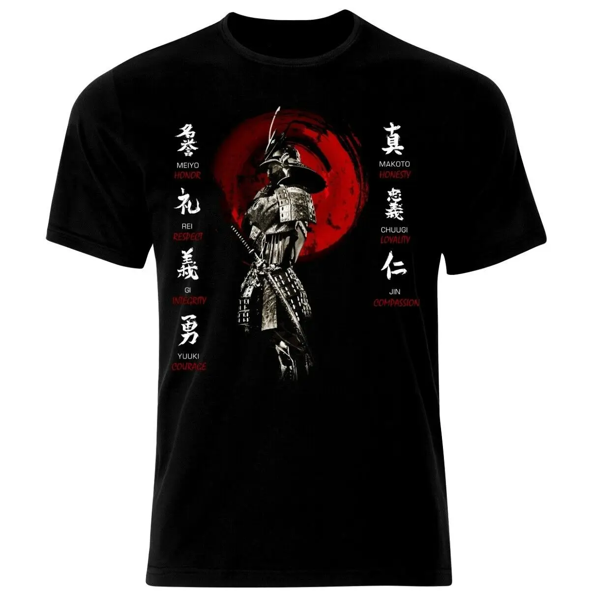 Bushido Code Virtues Japanese Ronin Katana Samurai T-Shirt 100% Cotton O-Neck Summer Short Sleeve Casual Mens T-shirt Size S-3XL
Bushido Code Virtues Japanese Ronin Katana Samurai T-Shirt 100% Cotton O-Neck Summer Short Sleeve Casual Mens T-shirt Size S-3XL