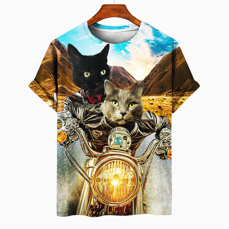 Unisex T Shirts Cat 3D Printed T-Shirt Animal Short Sleeve Tops Summer Tees Motorcycle Streetwear Oversized Loose Men's Clothing
Unisex T Shirts Cat 3D Printed T-Shirt Animal Short Sleeve Tops Summer Tees Motorcycle Streetwear Oversized Loose Men's Clothing