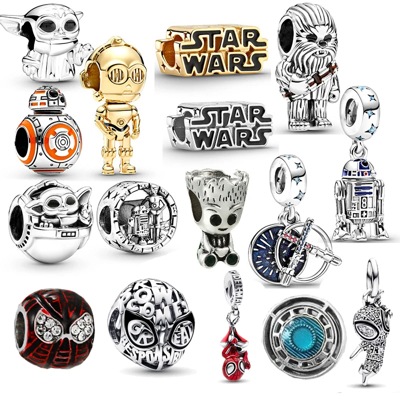 Disney Stitch Alloy Pendant Marvel Spiderman Groot Charm Bead Pendant Fit DIY Pandora Women Bracelet Jewelry Accessories Gift
Disney Stitch Alloy Pendant Marvel Spiderman Groot Charm Bead Pendant Fit DIY Pandora Women Bracelet Jewelry Accessories Gift