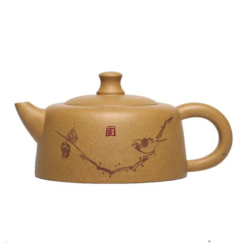 Chinese Style Purple Clay Tea Pot Golden Section Mud Teapot Handmade Crafts Infuser Kitchen Teaware Drinking Kettle
Chinese Style Purple Clay Tea Pot Golden Section Mud Teapot Handmade Crafts Infuser Kitchen Teaware Drinking Kettle