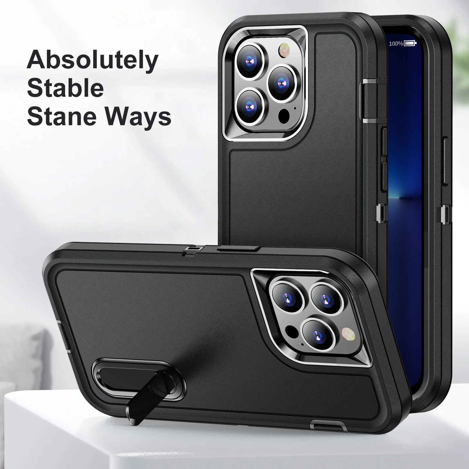 ECHOME iPhone 14 Pro Case 13 Heavy Armor Luxury Phone Case Shockproof Waterproof Defend Metal Bracket Back Fashion Phone Cover
ECHOME iPhone 14 Pro Case 13 Heavy Armor Luxury Phone Case Shockproof Waterproof Defend Metal Bracket Back Fashion Phone Cover