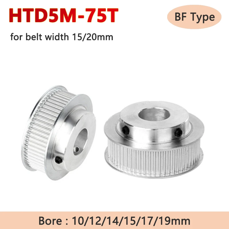 1pc 5M 75 Teeth Synchronous Wheel 75T HTD5M Timing Pulley with Step for Belt Width 15mm 20mm Bore 10 12 14 15 17 19mm
1pc 5M 75 Teeth Synchronous Wheel 75T HTD5M Timing Pulley with Step for Belt Width 15mm 20mm Bore 10 12 14 15 17 19mm