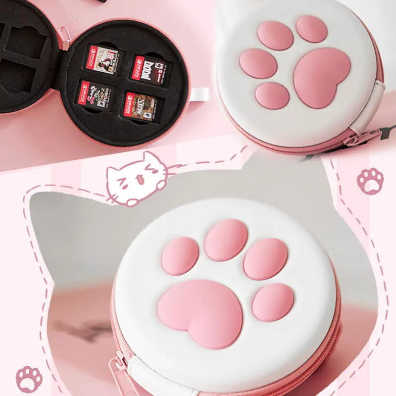 Cat Claw Game Cards Case For Nintendo Switch Accessories Portable Storage Box NS OLED Lite Pink Cute Hard Cover Protective Bag
Cat Claw Game Cards Case For Nintendo Switch Accessories Portable Storage Box NS OLED Lite Pink Cute Hard Cover Protective Bag