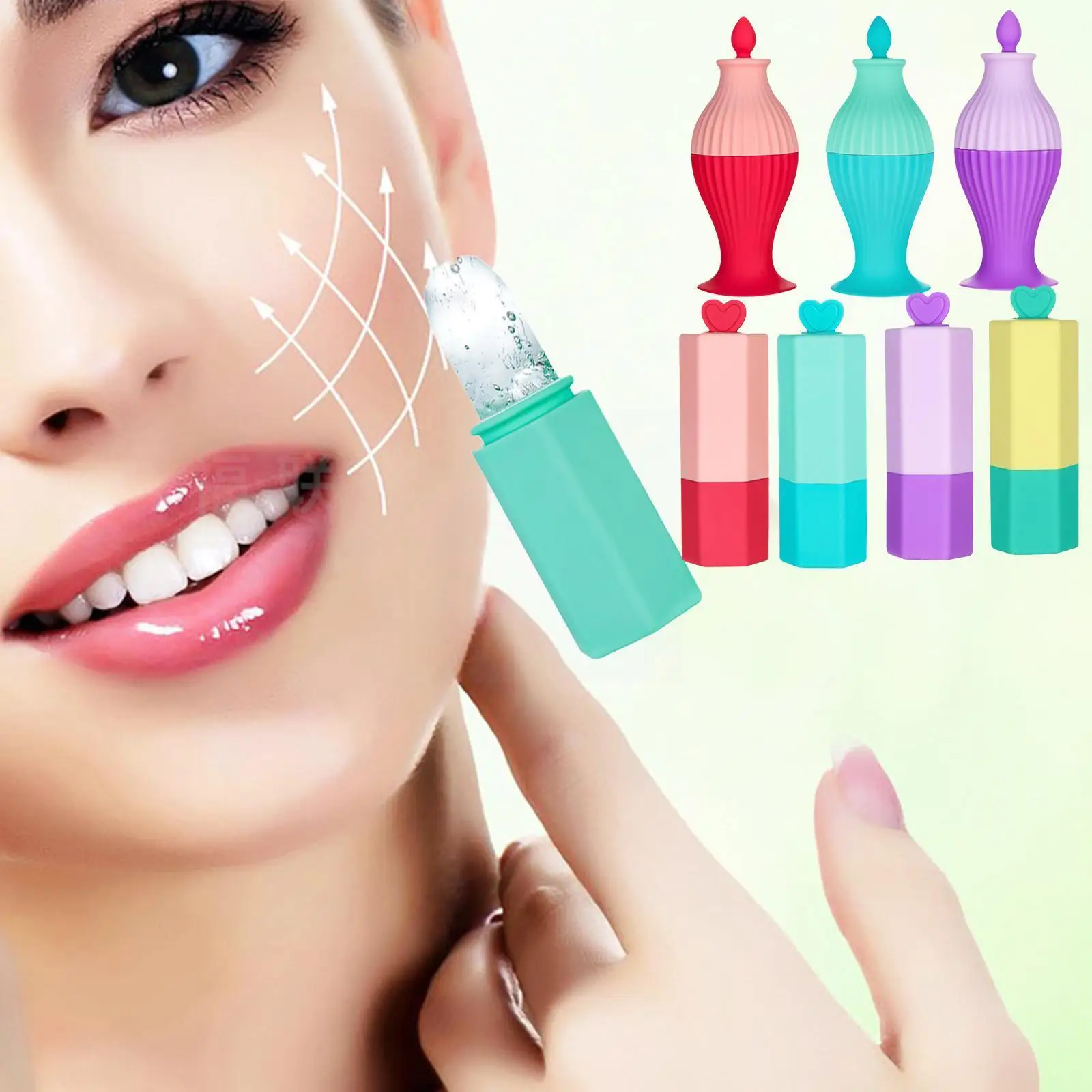 Face Massager Ice Roller Silicone Ice Tray Face Care Beauty Lifting Contour Tool Rollers For Muscle Spasms Remove Dark Circ E7d2
Face Massager Ice Roller Silicone Ice Tray Face Care Beauty Lifting Contour Tool Rollers For Muscle Spasms Remove Dark Circ E7d2