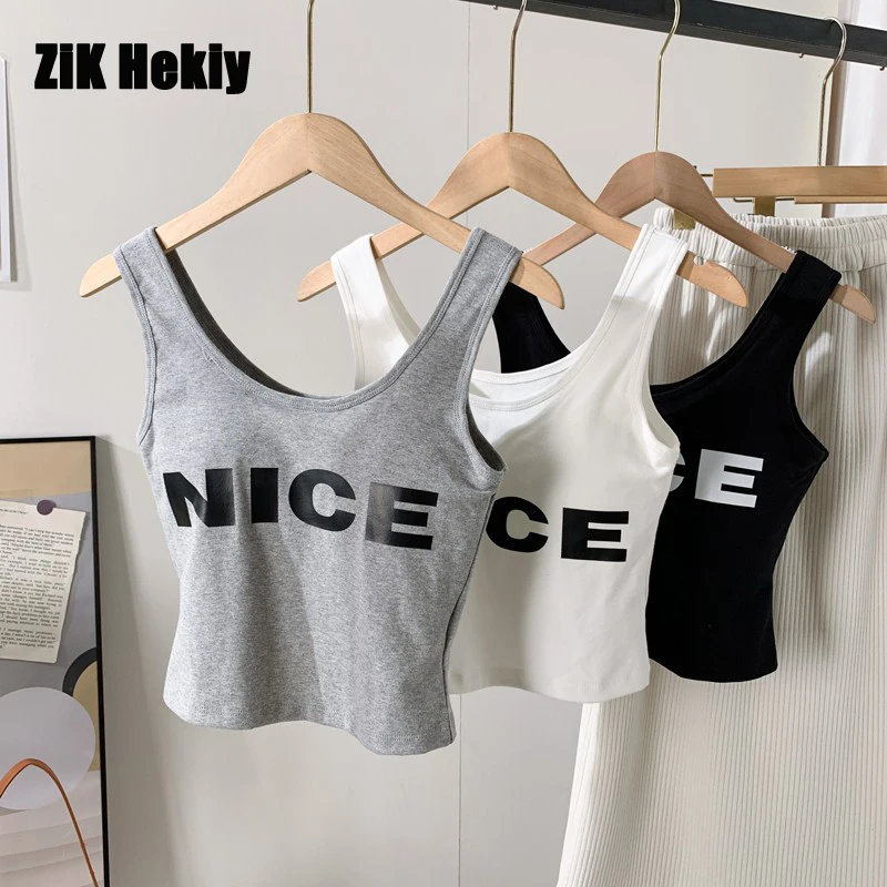 Women 2023 Printed Short Vest Women's Tops Bralette Beauty Back with Latex Bra Pads Street Fashion Tops
Women 2023 Printed Short Vest Women's Tops Bralette Beauty Back with Latex Bra Pads Street Fashion Tops