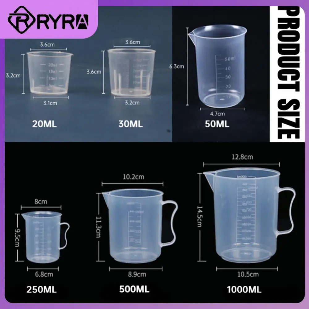

20ml/30ml/50ml/250ml/500ml/1000ml Measurment Cups With Graduated Quality Measuring Jug Mixing Cup Food Grade Plastic Pp Standard