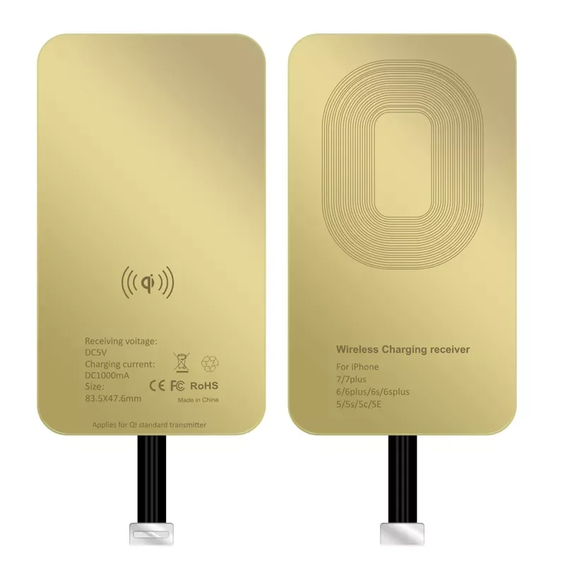 Wireless Charger Receiver For iPhone 5 5s 7 7Plus 6 6Plus Universal Wireless Charging Receiver for Micro USB Type-C Phone
Wireless Charger Receiver For iPhone 5 5s 7 7Plus 6 6Plus Universal Wireless Charging Receiver for Micro USB Type-C Phone